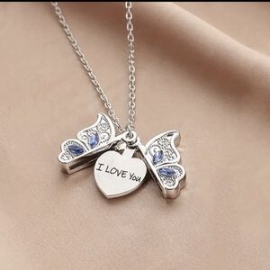 Butterfly "I Love You" necklace